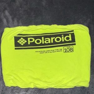 XS Neon green Polaroid tube top!